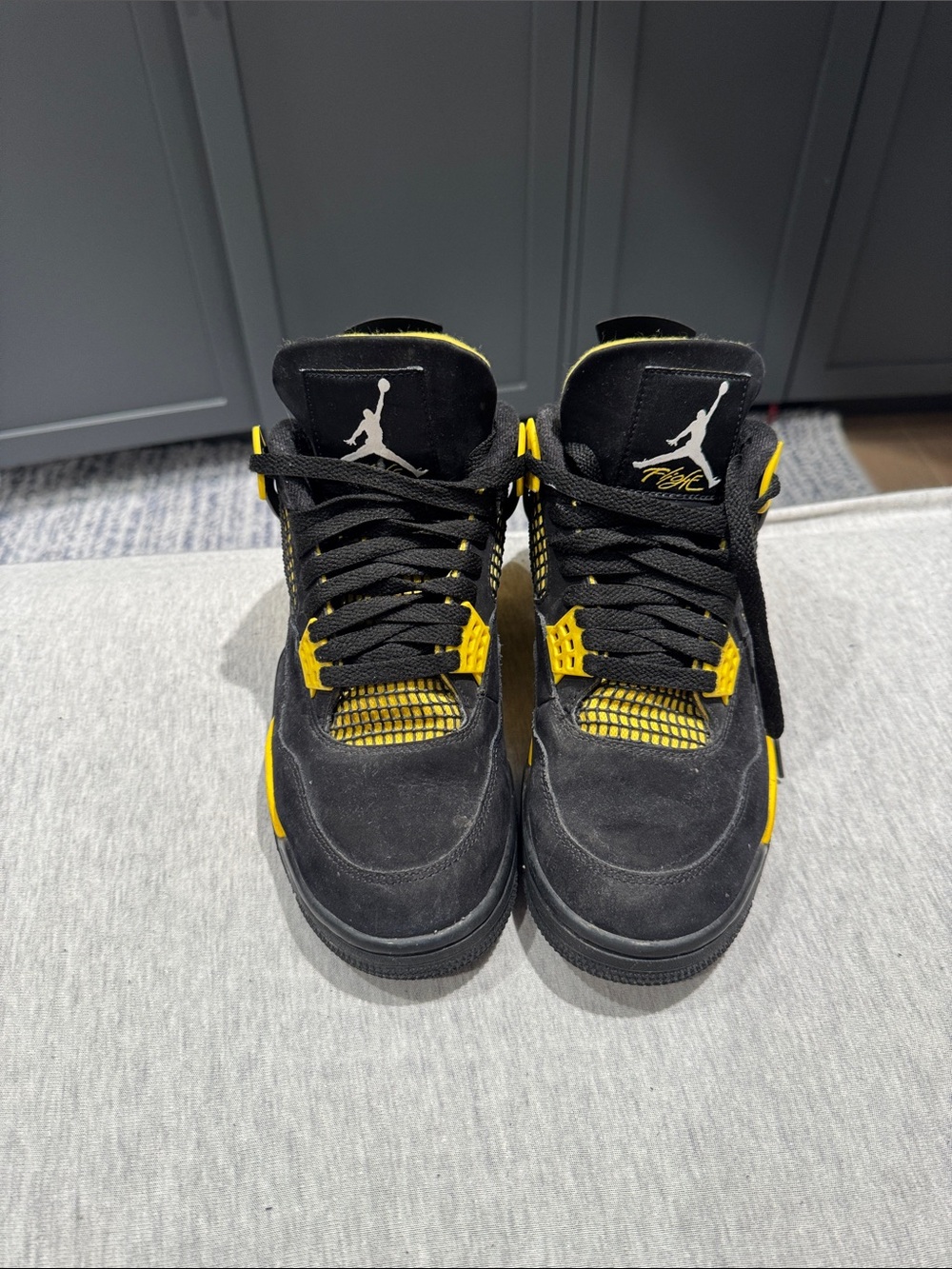 Jordan Retro Men’s Sneakers in Black and Yellow